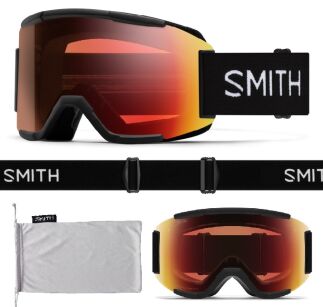 Gogle Smith SQUAD PRO mat black ChromaPOP PRO Photochromic RED Mirror S1-S3