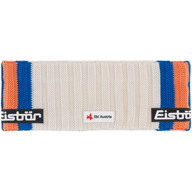 Opaska na głowę Eisbar Leizel STB RL SKA Ski Austria kolor 599 white blue orange GRUBA