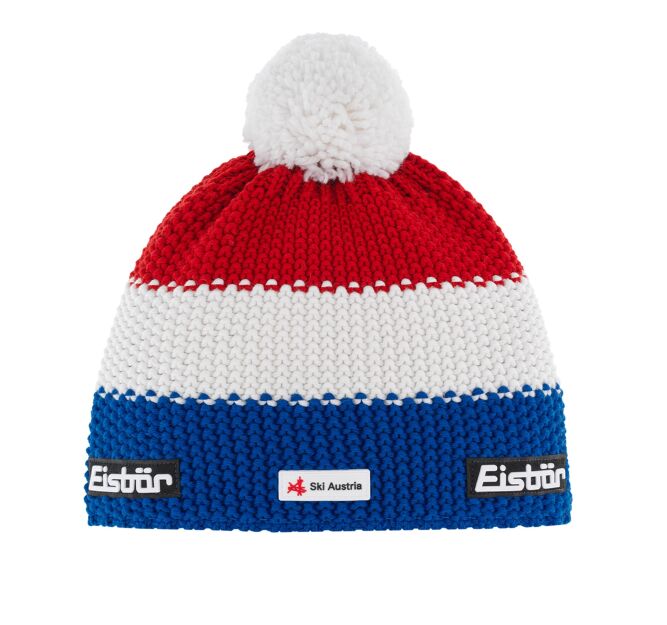 Czapka Eisbar STAR Pompon MU SKA Ski Austria kolor FRANCE red white blue