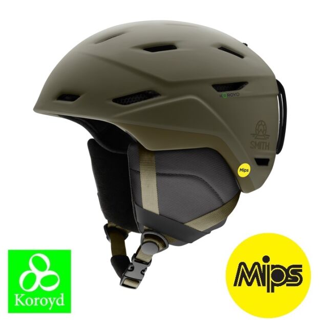 SMITH Mission MIPS USA Kask Narciarski +Koroyd matte forest khaki 2025