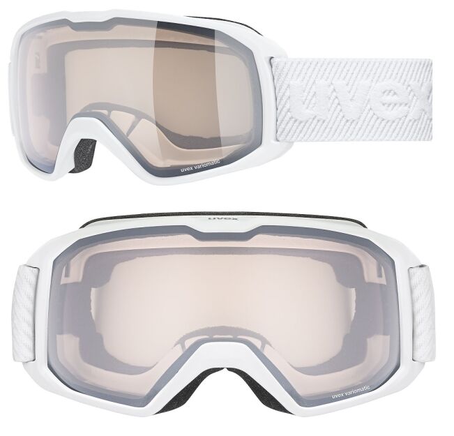 Gogle Uvex Downhill Xcitd V white Szyba Vario Variomatic Silver S1-S3