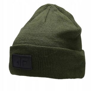 CZAPKA ZIMOWA DZIECIĘCA 4F BEANIE JESIENNA CIEPŁA SPORTOWA M272 KHAKI