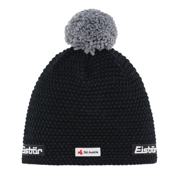 Czapka Eisbar JAMIE Pompon MU SKA Ski Austria kolor 009 black grey