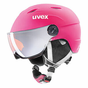 KASK NARCIARSKI UVEX Visor junior PRO pink mat / szyba orange mirror S/M 54-56cm