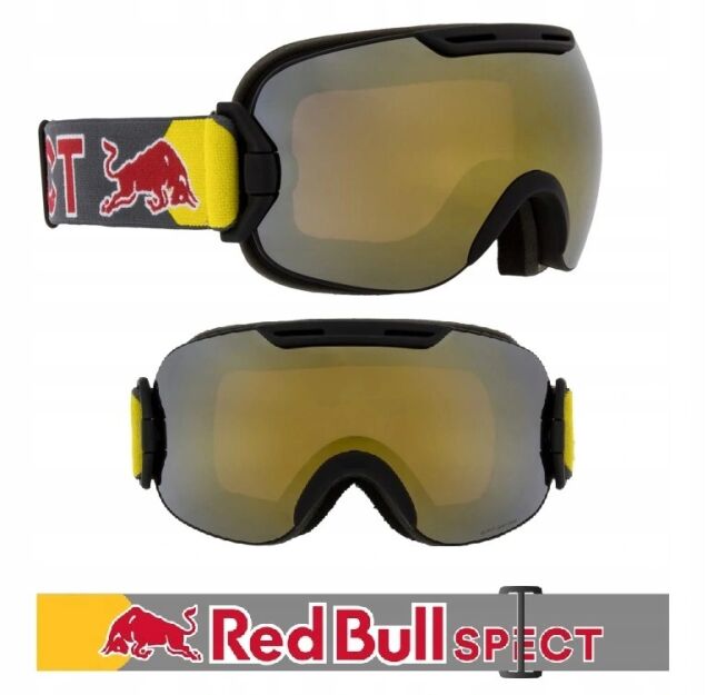 GOGLE Red Bull Spect SLOPE 001 black / szyba mirror gold