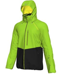 Męska Kurtka narciarska Fischer EISJOCH black green yellow mem. 15.000