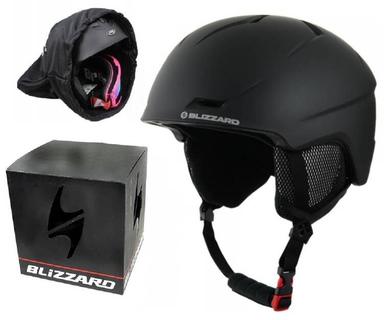 Kask narciarski BLIZZARD SPIDER Black mat +POKROWIEC