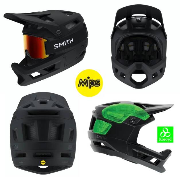 Kask SMITH MAINLINE fullface DH black Koroyd MIPS  2024