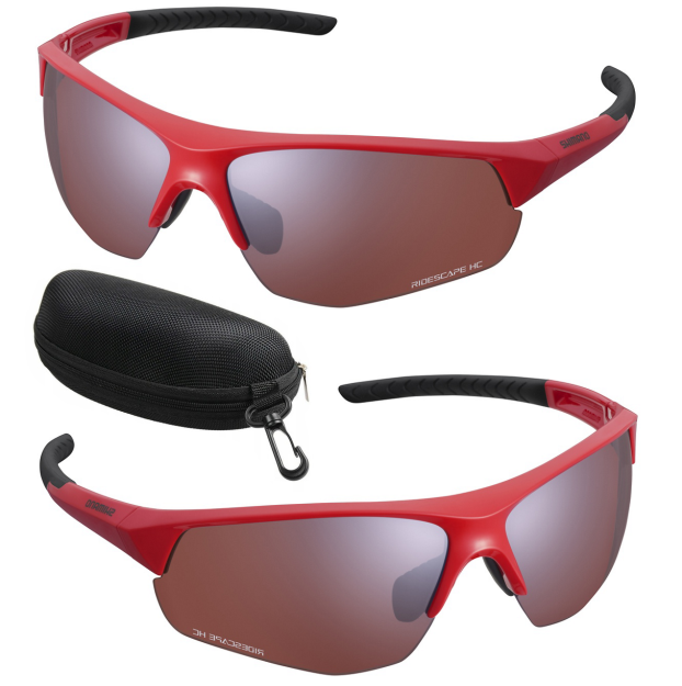 Okulary Rowerowe Shimano Twinspark Red +ETUI