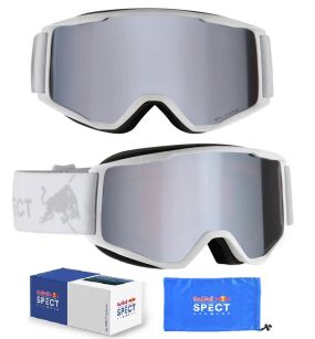 Gogle RED BULL SPECT NEON 04SI3 white mat SZYBA smoke silver Mirror S