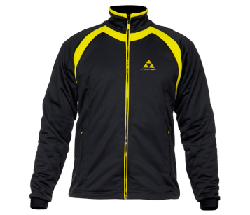 Fischer USHUAIA softshell jacket nordic XC kurtka biegowa black yellow Unisex