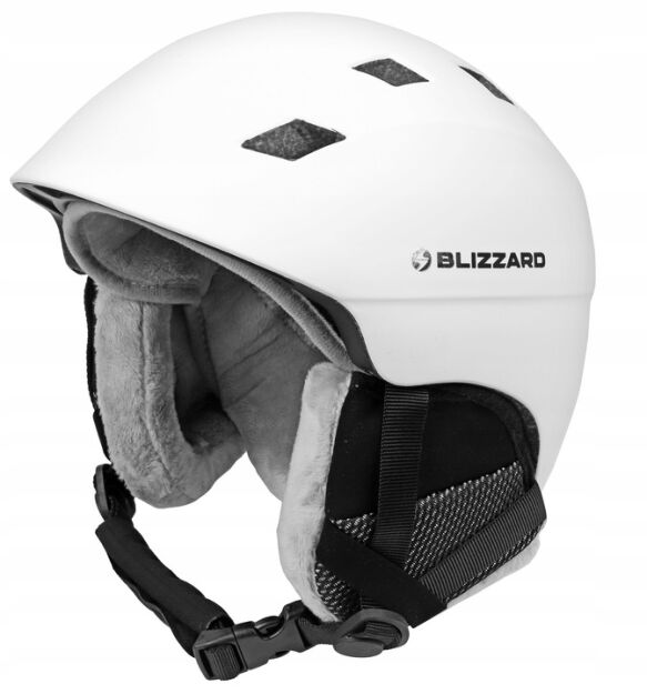 Damski Kask narciarski BLIZZARD VIVA WENGEN white mat 54-58 M +POKROWIEC