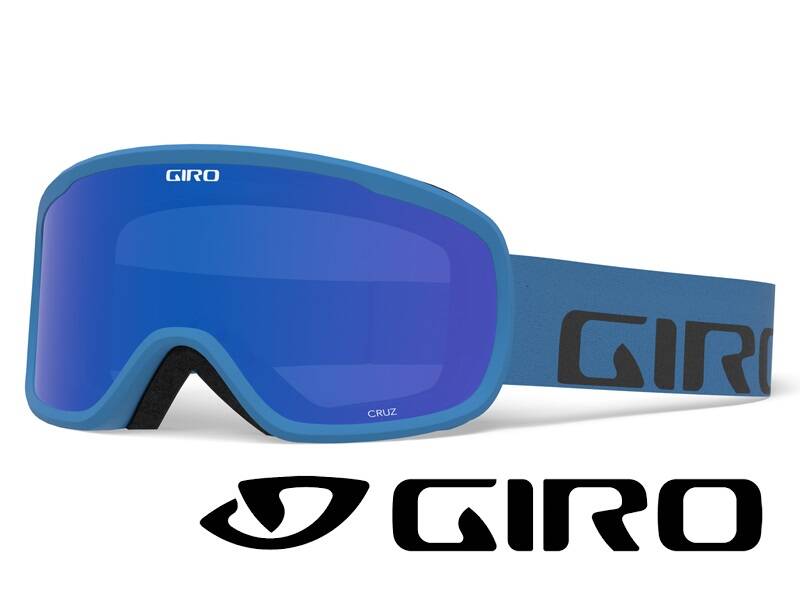 GOGLE narciarskie GIRO CRUZ Blue (Szyba lustrzana kolorowa GREY COBALT 15% S3)