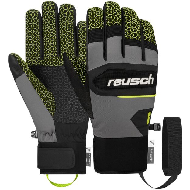 Rękawice Męskie Reusch DRAGON XT R-Tex Extra Warm black grey yellow