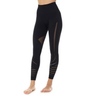 LE12910 Legginsy damskie GYM z długą nogawką czarny