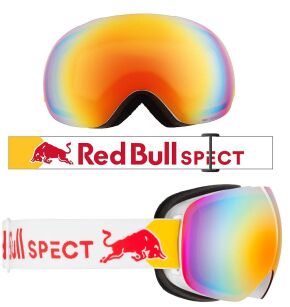 Gogle RED BULL SPECT BENT 05RE2 white SZYBA Sferyczna Orange Mirror S2