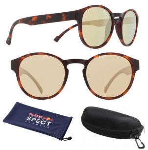 Damskie Okulary RED BULL SOUL 006P brown havana / SZYBA gold mirror S3 Polarized