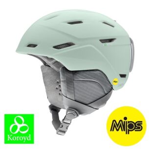 Damski kask narciarski SMITH MIRAGE MIPS +Koroyd alpine ice Miętowy 2025