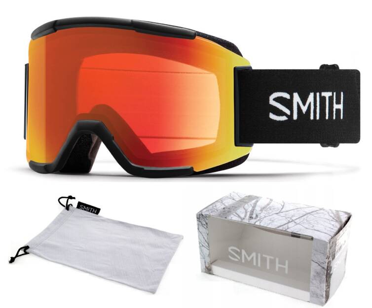 GOGLE SMITH SQUAD black szyba Photochromic Red Mirror S2-S3