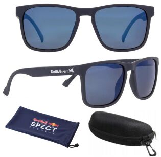 Red Bull okulary LEAP 001P mat dark blue rubber / SZYBA blue mirror Polarized