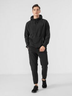 4F dres męski Bluza KAPTUR + spodnie joggery BLACK