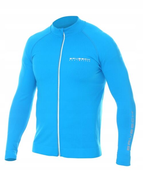 Bluza sportowa BRUBECK ATHLETIC termoaktywna W GÓRY niebieska