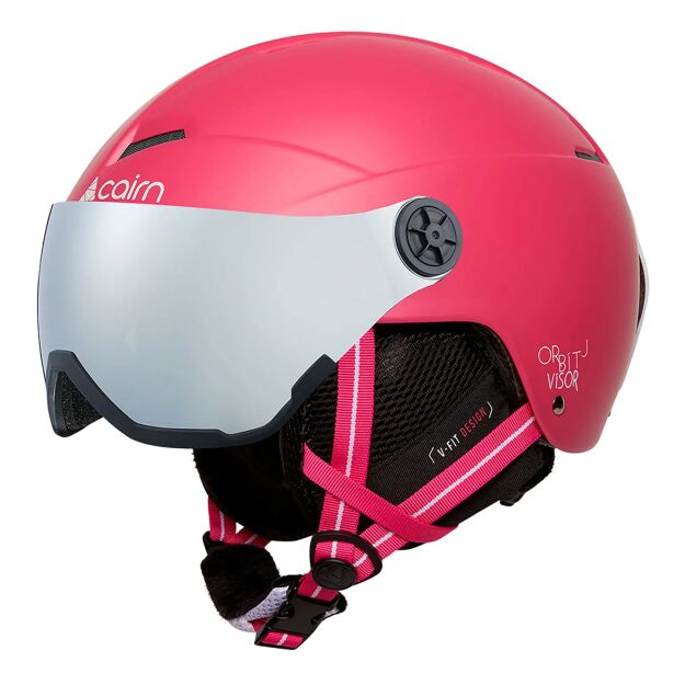 Kask narciarski dla juniora Cairn Orbit Visor JR różowy 51-53cm