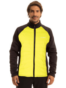 Fischer Męska Kurtka pikowana / bluza softshell DYNAMIC Hybrid Jacket black yellow 2025