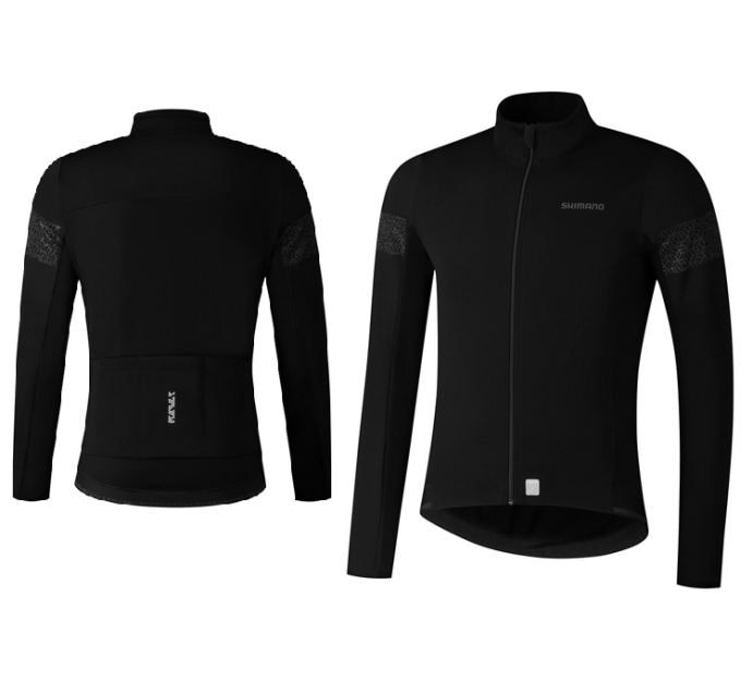 SHIMANO kurtka rowerowa ocieplana BEAUFORT JERSEY INSULATED black XL