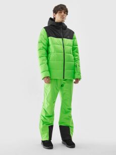 MĘSKI Kombinezon narciarski 4F kurtka Pikowana M307 + spodnie M361 GREEN