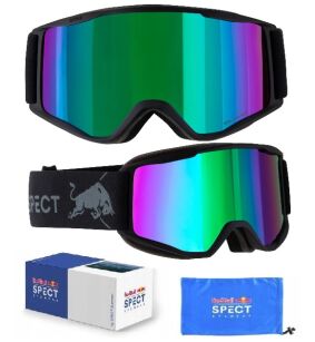 Gogle RED BULL SPECT NEON 01GR3 black SZYBA smoke blue / green REVO S