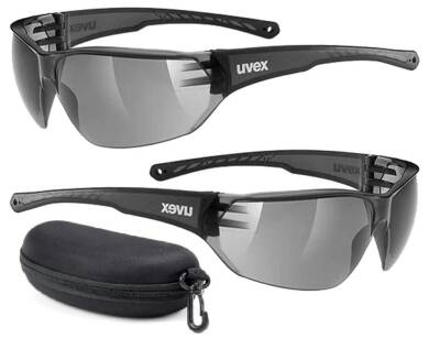 Okulary sportowe UVEX Sportstyle 204 BLACK +ETUI