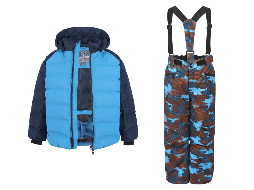 Kombinezon narciarski Color Kids  Ski Jacket + Spodnie Ski pants AOP 10 000 niebieski granat