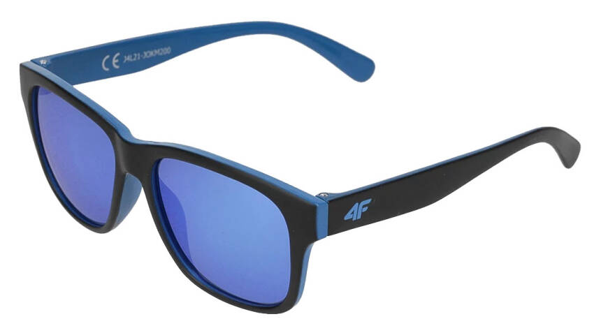 4F Okulary przeciwsłoneczne dziecięce HJL22 JOKM001 niebieski REVO