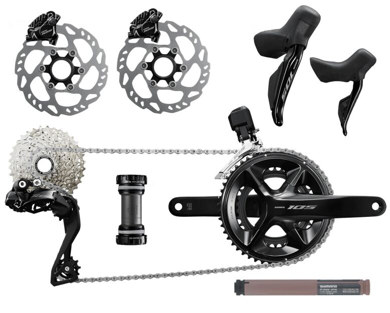 SHIMANO 105 Di2 2x12 R7100 Road GroupSet