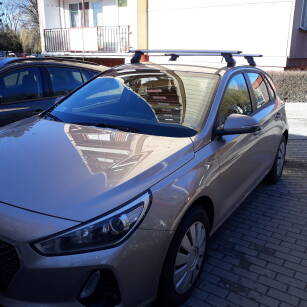 Bagażnik AMC Mont Blanc ALU WINGBAR do Hyundai i30 I lub II lub III 5d