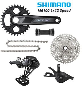 Napęd SHIMANO FULL DEORE M6100 12rz 1x12 Kaseta 10-51 Korba 32T