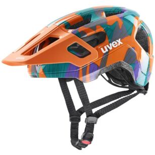 Kask rowerowy dziecięcy UVEX React Jr papaya camo 52-56 cm