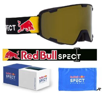 GOGLE Red Bull Spect PARK 017GO3P black / szyba Gold Snow orange Polarized