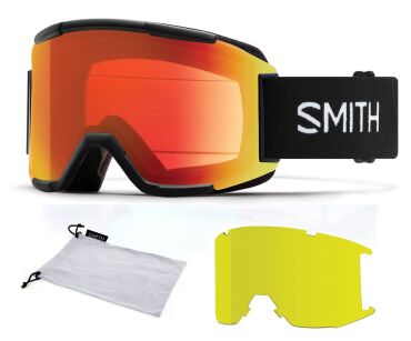 GOGLE SMITH SQUAD 2 szyby Red S2 / Yellow S1