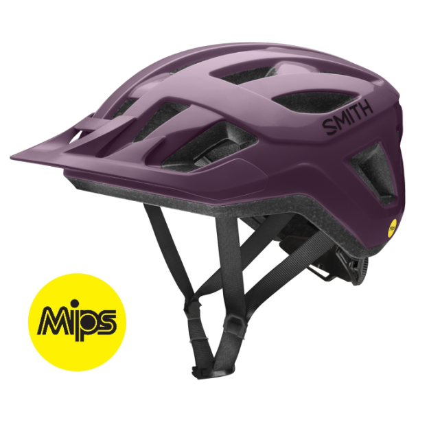 Damski Kask rowerowy SMITH Convoy MIPS amethyst bordowy