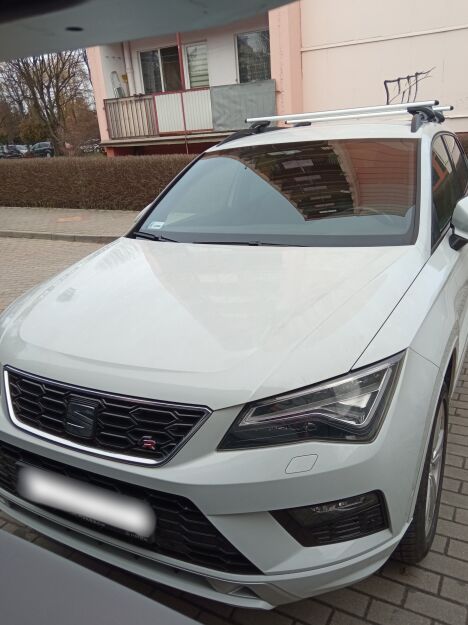 Bagażnik do Seat Ateca 2016->  ALU na relingi EcoBase 120cm