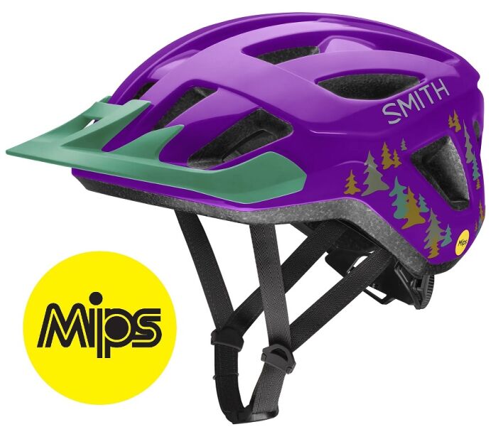 Kask dziecęcy MTB SMITH WILDER Jr MIPS purple pines 48-52 YS