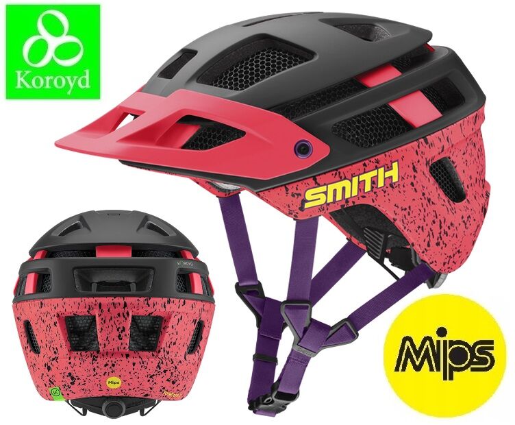 Kask MTB Enduro SMITH Forefront 2 MIPS Koroyd archive wildchild black red