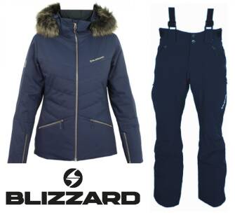 Kombinezon narciarski damski kurtka Viva GRACE + spodnie Blizzard Performance granatowy