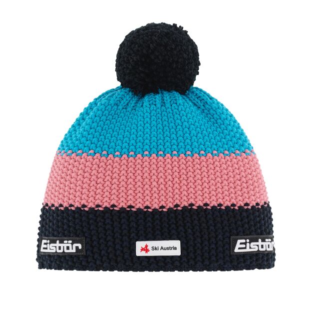 Czapka Eisbar STAR Pompon MU SKA Ski Austria kolor 450 black pink blue