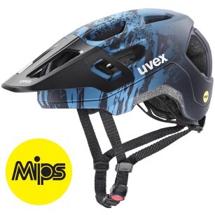 Kask rowerowy juniorski UVEX React Jr MIPS azure deep space 52-56 cm MTB Enduro