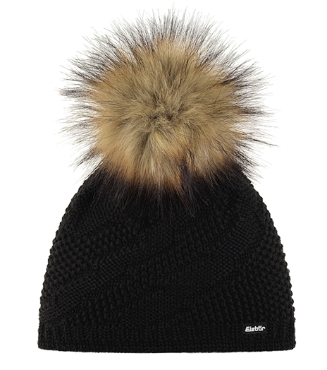 Damska Czapka Eisbar YVA Lux MU Pompon kolor 009 black