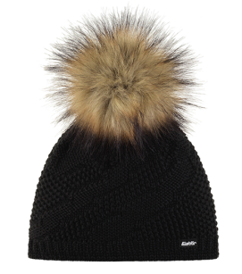 Damska Czapka Eisbar YVA Lux MU Pompon kolor 009 black