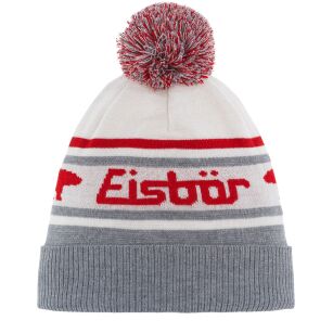 Czapka Eisbar Chani OS Pompon RETRO kolor 306 white red grey